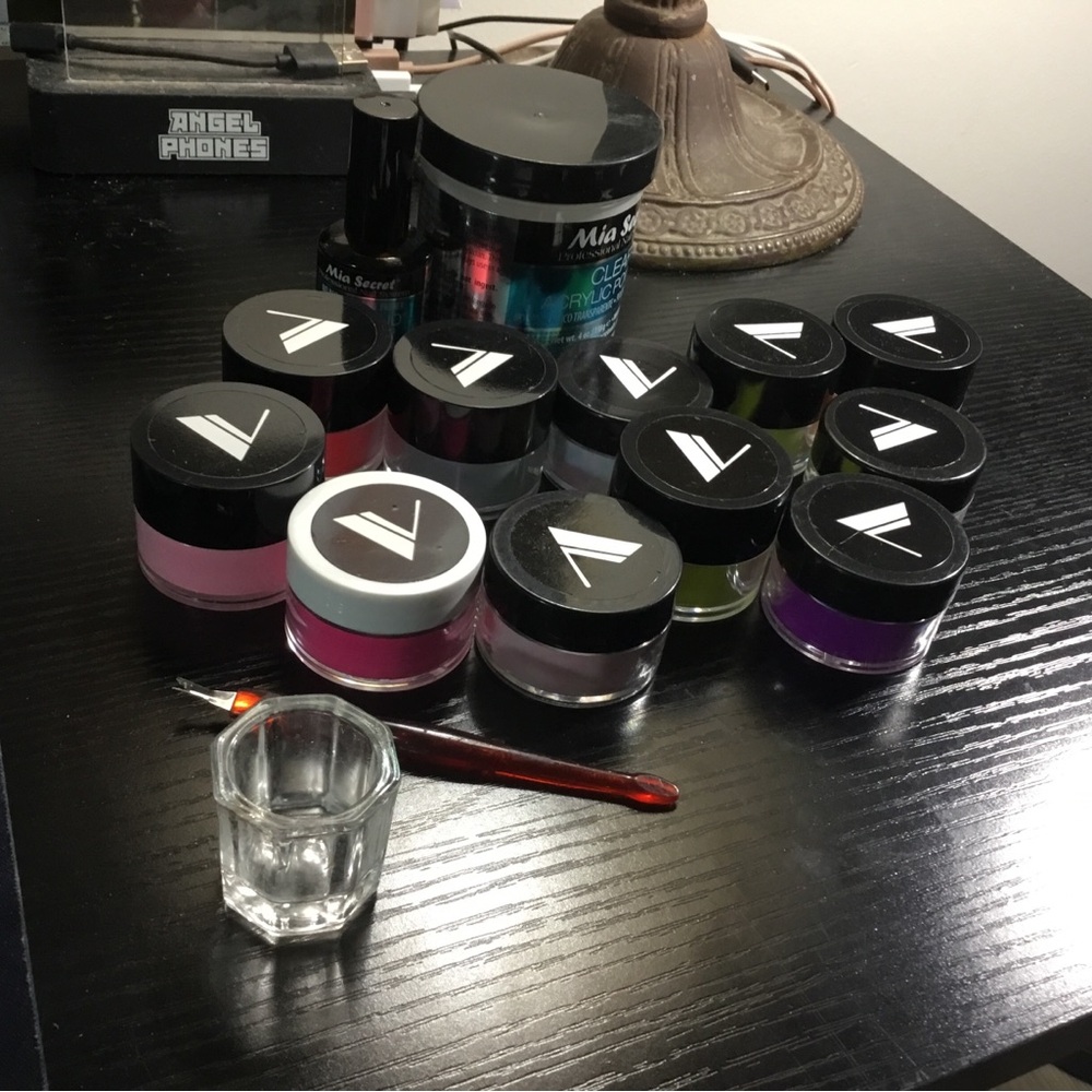 (159) Professional Clear & Colors Acrylic Powder Clear & Colors Bonding Liquid